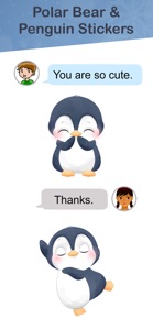 Polar Bear & Penguin Stickers screenshot #4 for iPhone