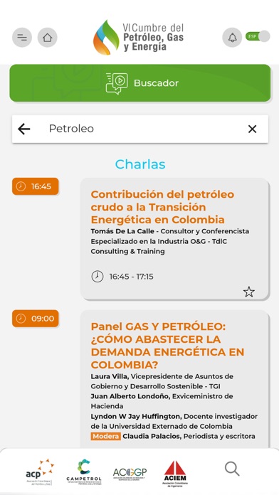 Cumbre Petróleo, Gas y Energía Screenshot