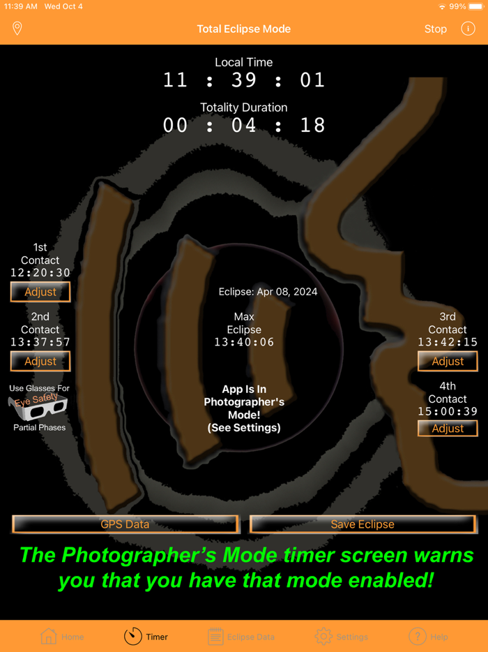 Solar Eclipse Timer