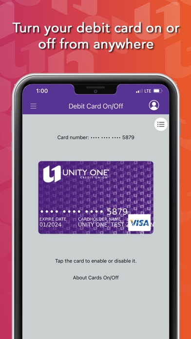 Unity One Credit Union Screenshot