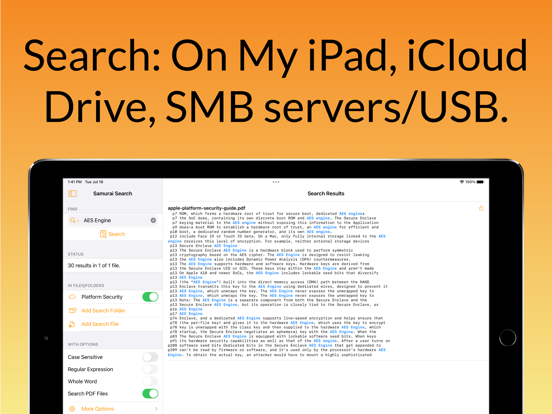 Samurai Search: Text/PDF files screenshot 2