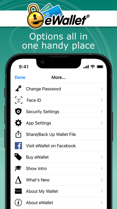 eWallet - Password Manager Screenshot