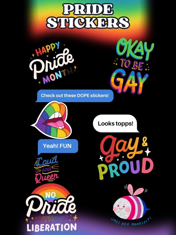 Screenshot #4 pour LGBTQ+ Pride Month Stickies
