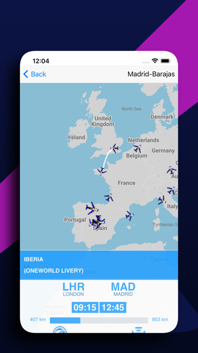 IBE: Flight Radar for Iberia Screenshot