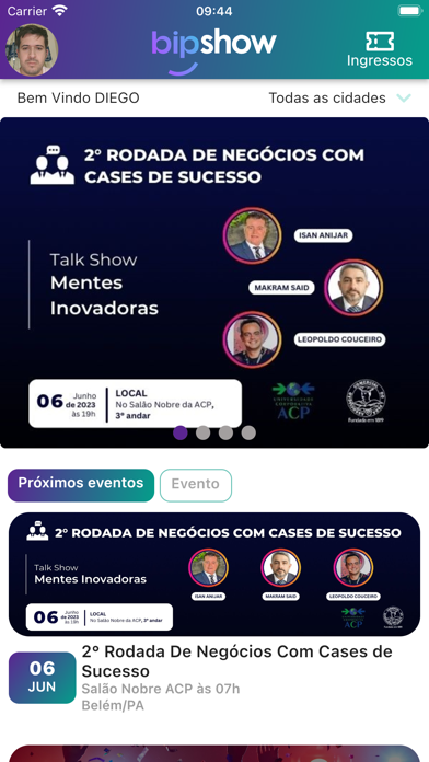 BipShow-Ingressos para Eventos Screenshot