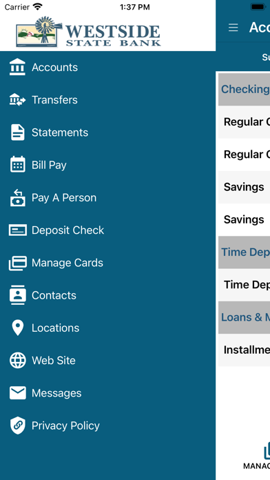 Westside State Bank Mobile Screenshot