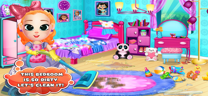 Princess Jojo Cleaning Home