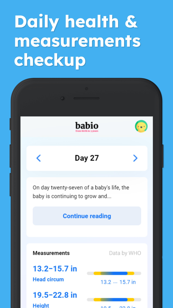 Babio · Daily baby checkup