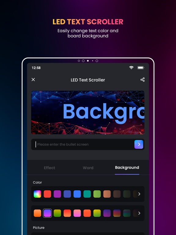 Digital LED Signboard iPad screenshot 4 - Utilities app