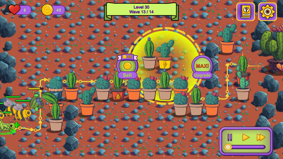 #3. Cactus Defense: Bug Invasion (iOS) 由: Alper Ilkay Karatas