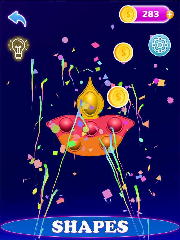 Pop It Neon 3D Antistress Toys