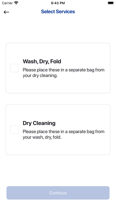 Swift Wash & Fold Screenshot