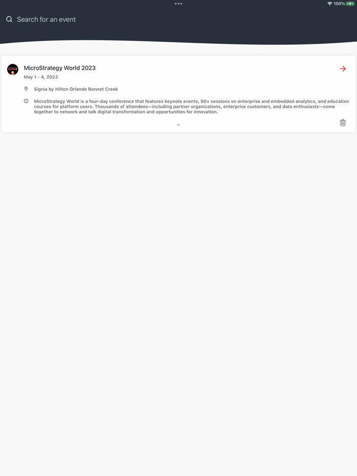 MicroStrategy Events