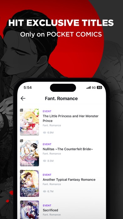 POCKET COMICS: Romance Webtoon Screenshot