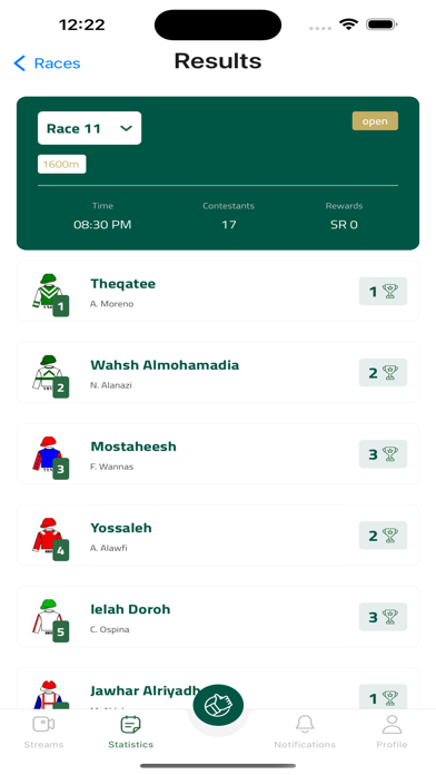 Saudi Cup Nominations Screenshot