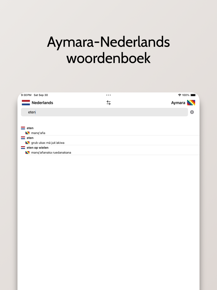 Aymara-Nederlands woordenboek