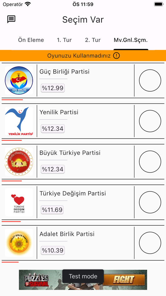 #2. Seçim Var (iOS) Podle: Veysel Karabacak