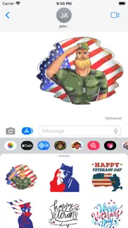 thankful veterans day stickers iphone screenshot 1