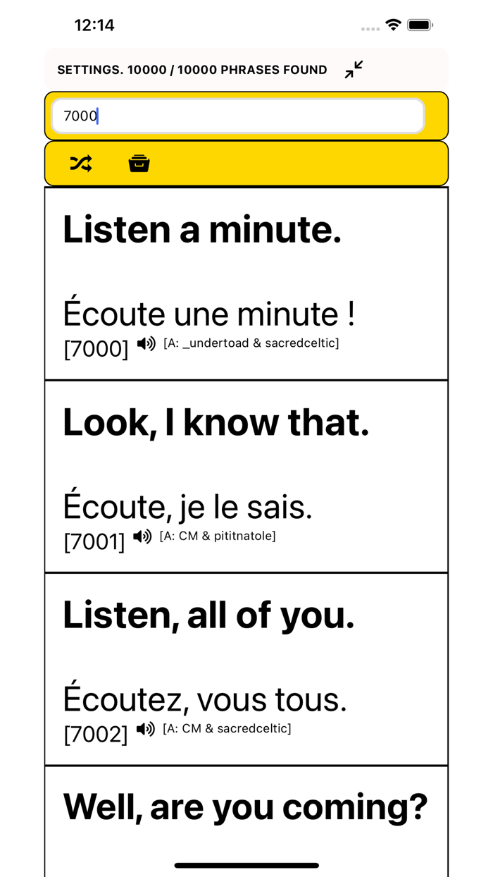 Speak French - 10000 Phrases