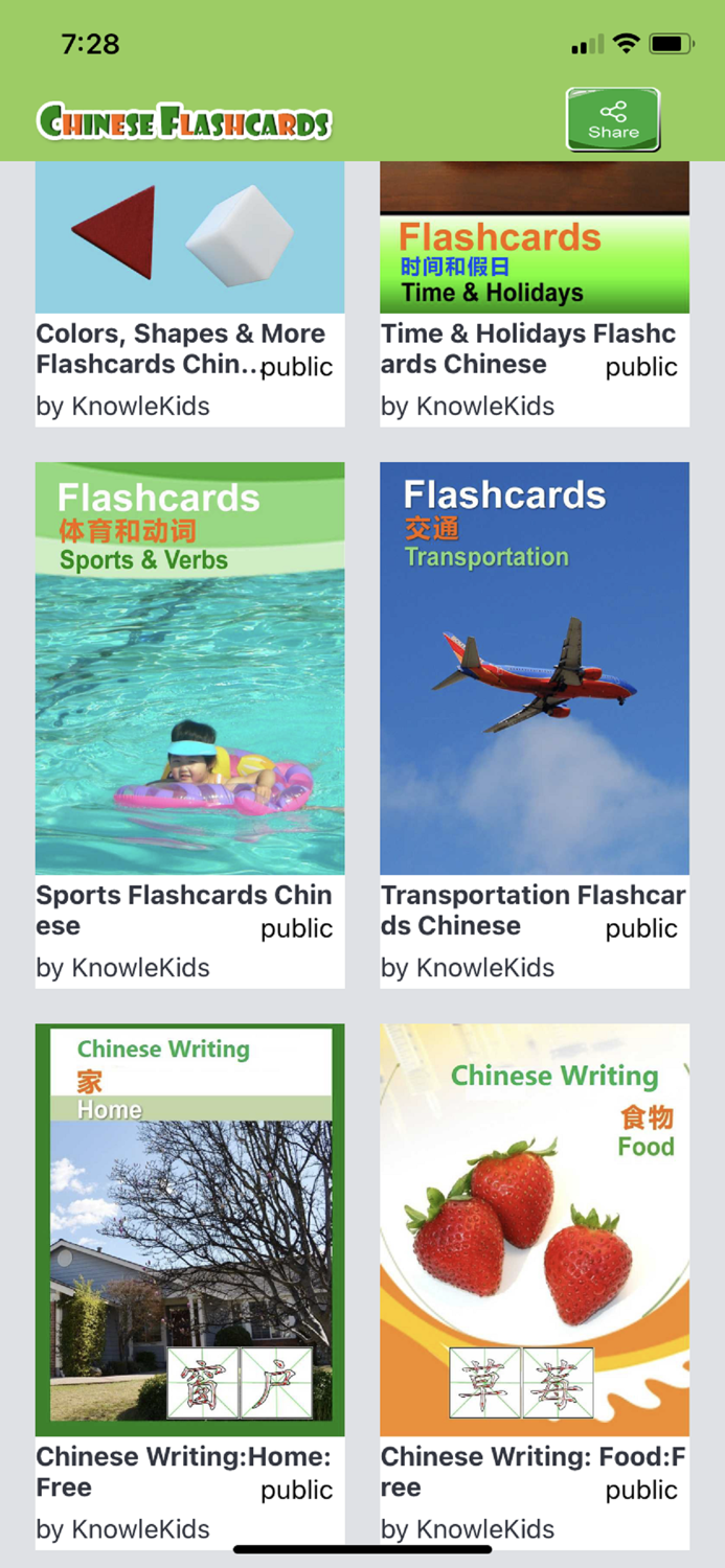 KnowleKids Chinese Flashcards