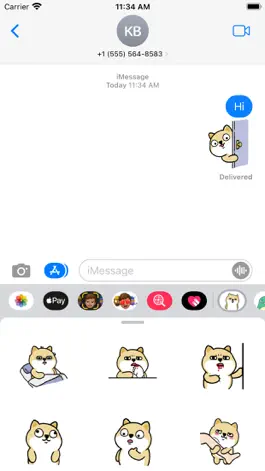 Game screenshot Shiba Dog Gif Stickers apk