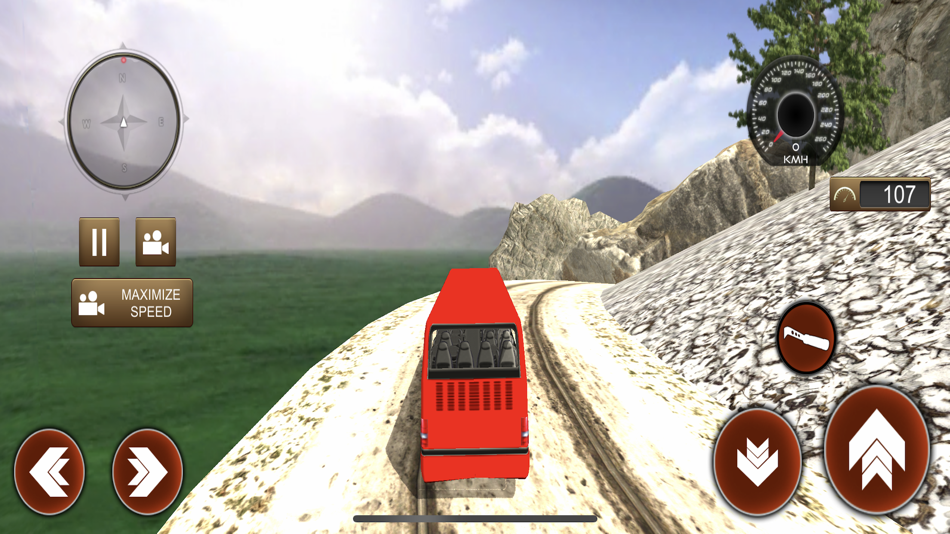 #4. Off road uphill mountain Bus (iOS) Podle: Rehan Azhar