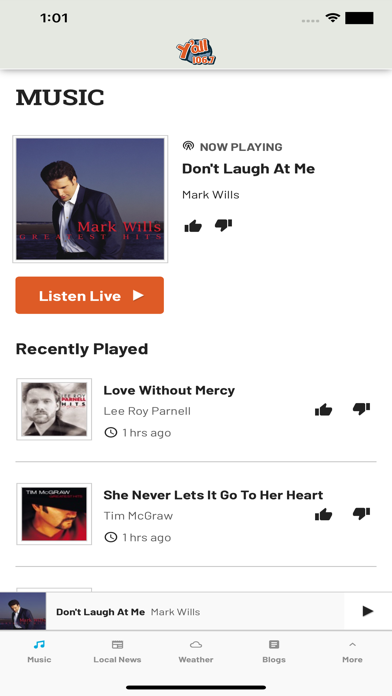Y'all 106.7 Screenshot