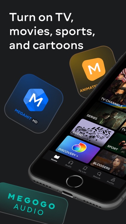 MEGOGO: TV, Movies, Audiobooks screenshot-0