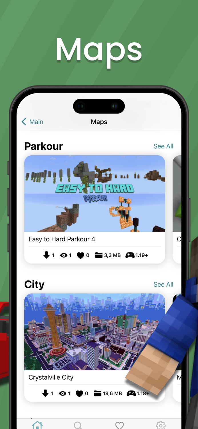 Mods Maps Skins for Minecraft