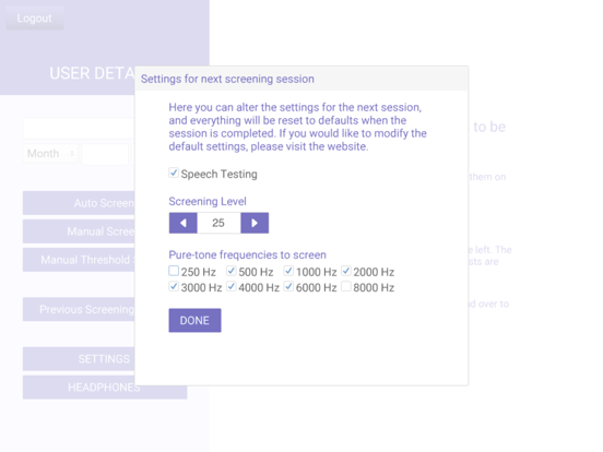 Screenshot #6 pour Air-Conduction Audiometer