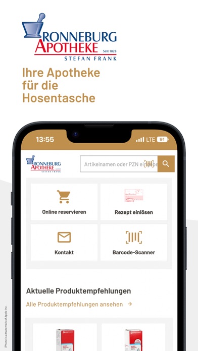 Ronneburg Apotheke Screenshot