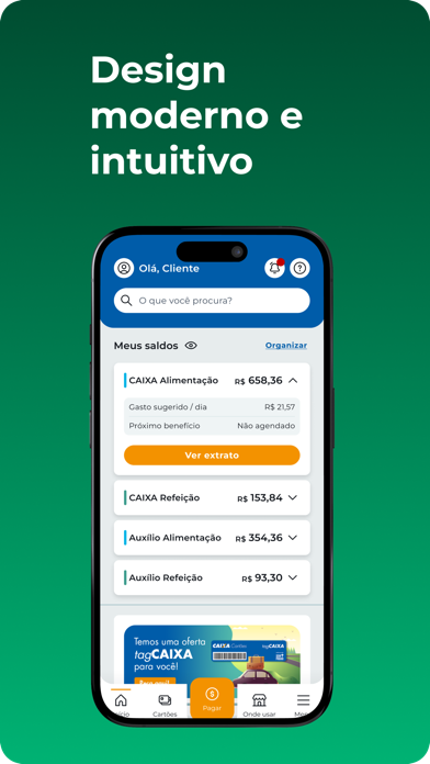Caixa Refeição e Alimentação Screenshot