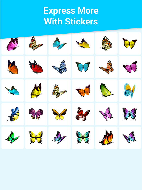 Screenshot #6 pour Glossy Butterflies Stickers