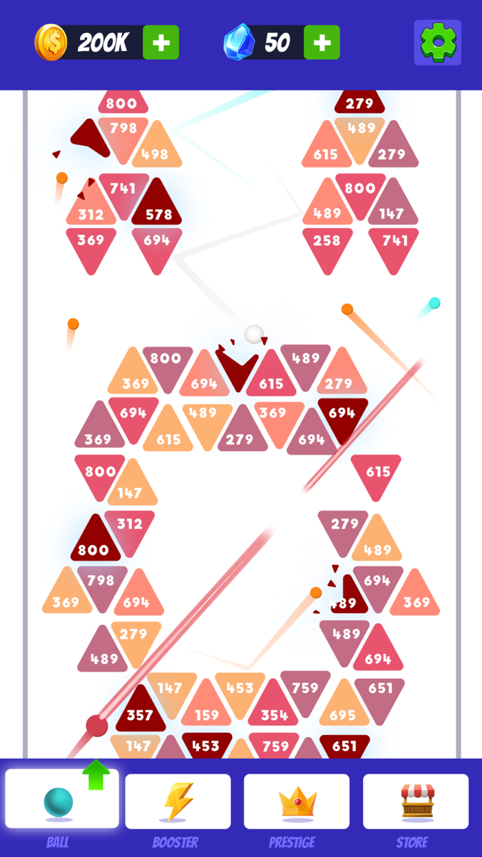 Idle Brick Buster Ball and Coin