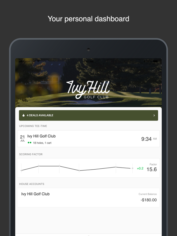 Ivy Hill Golf Club iPad screenshot 2 - Sports app
