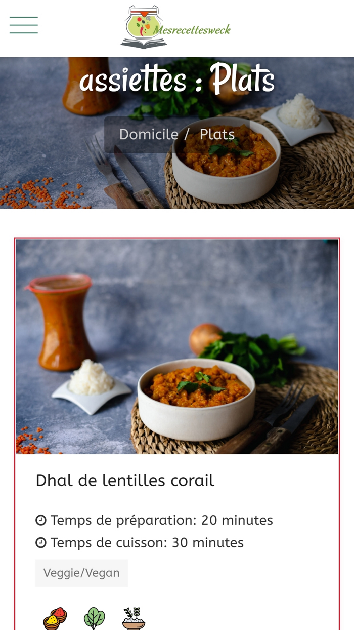 Mes recettes weck