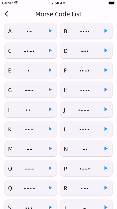 Morse Code - Practice Screenshot