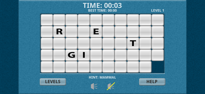 Endangered Species Word Slide
