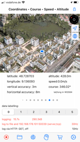 SensorLog screenshot