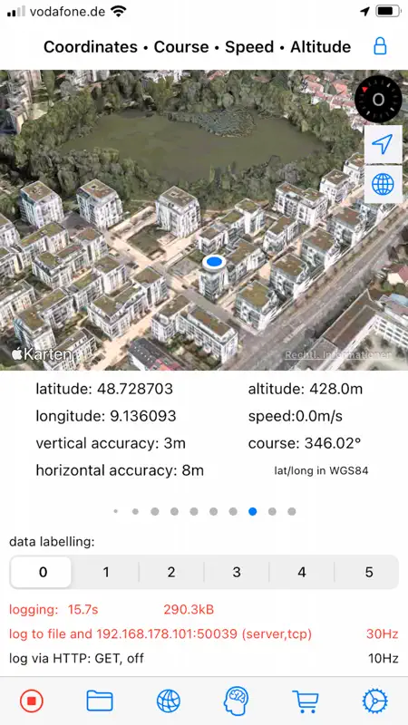 SensorLog screenshot 2 of 10