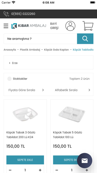 Kibar Ambalaj Mobil Screenshot