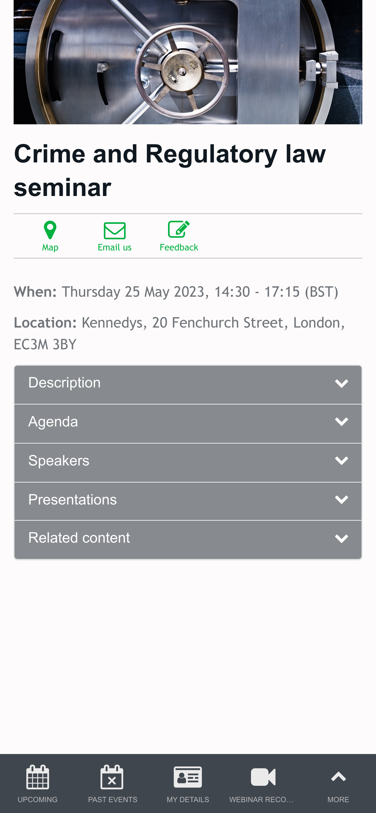 Kennedys events app