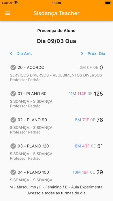 Sisdança Teacher Screenshot