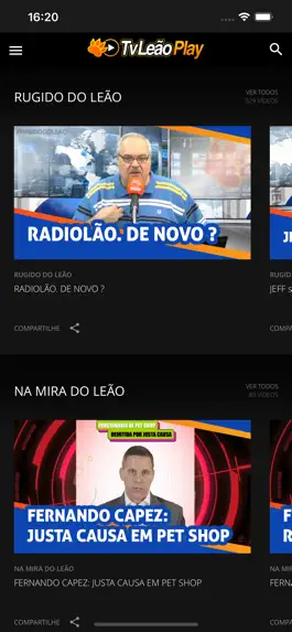 Game screenshot TVLeão Play apk