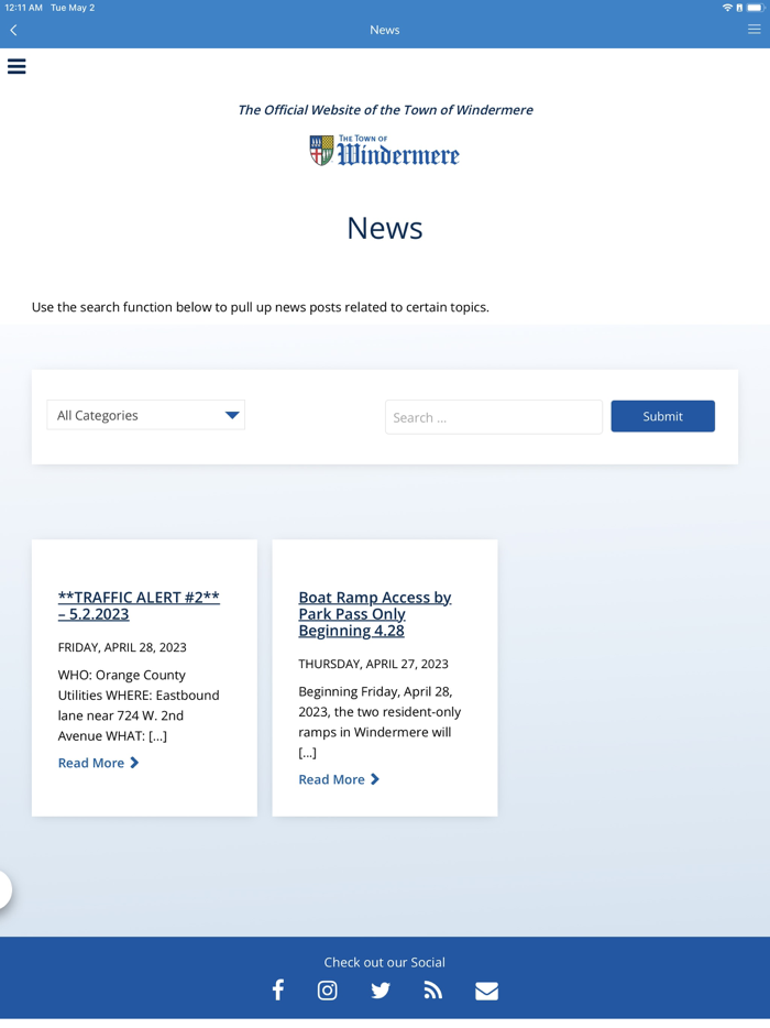 The Town of Windermere