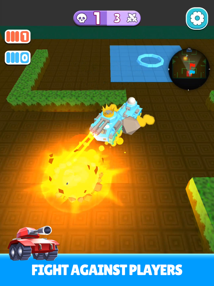 Mini Tank Blitz PvP Battle