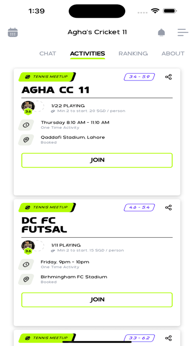 Playyoff - Connecting Players Screenshot