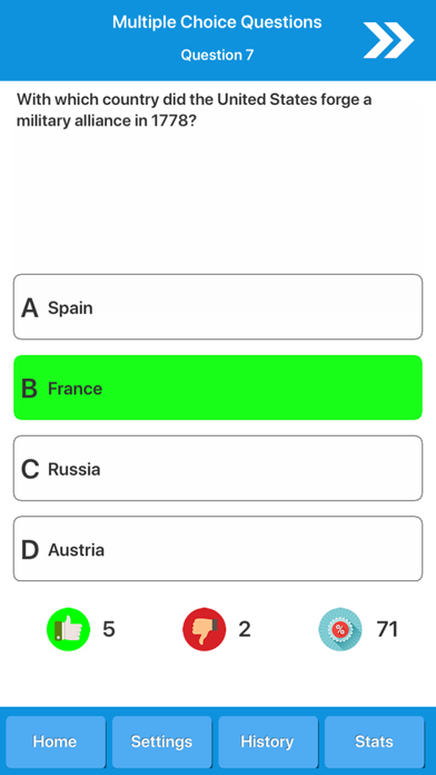 American Revolution History Screenshot