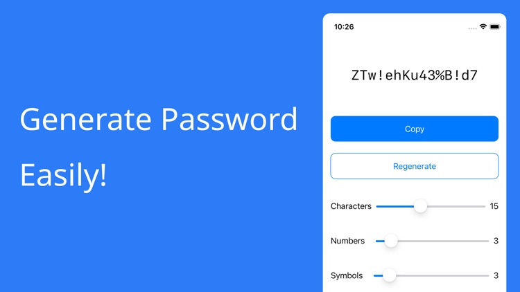 Very Easy Password Generator by Daiki Tsukuda