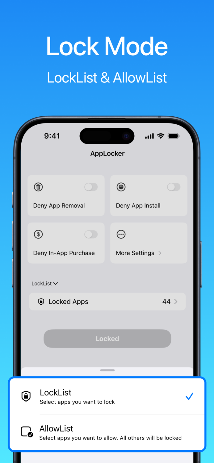 AppLocker - ScreenTime Control